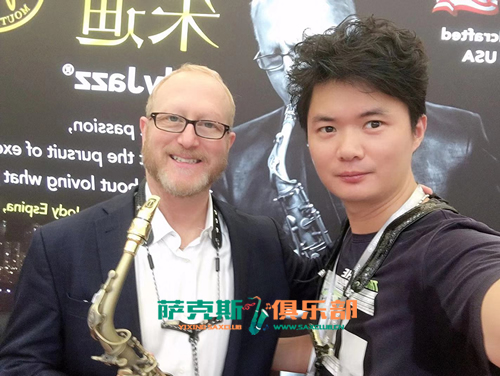 与美国朱迪笛头创始人朱迪合影